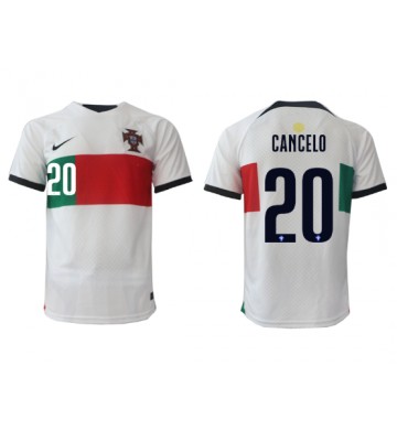 Portugalia Joao Cancelo #20 Koszulka Wyjazdowych MŚ 2022 Krótki Rękaw
